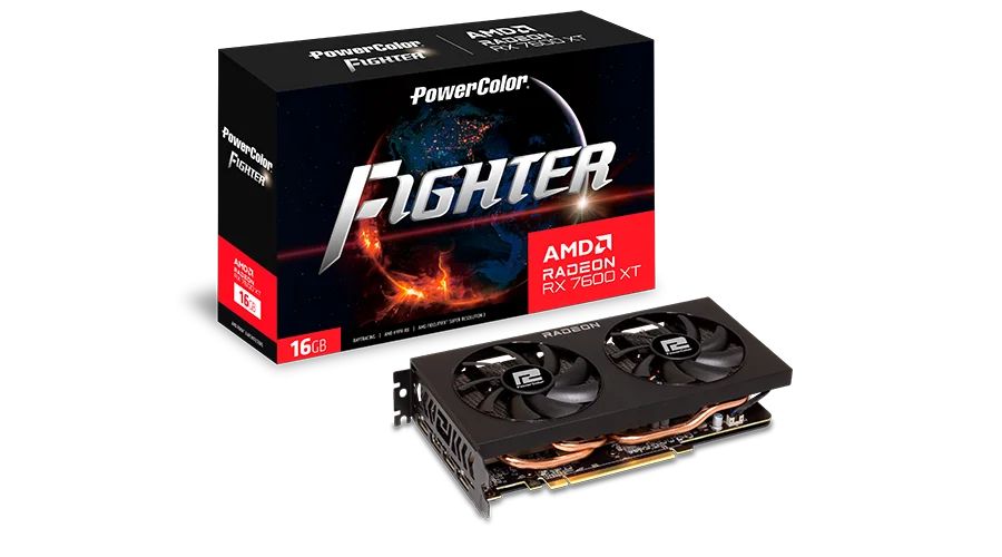 PowerColor Fighter AMD Radeon RX 7600 XT 16GB GDDR6